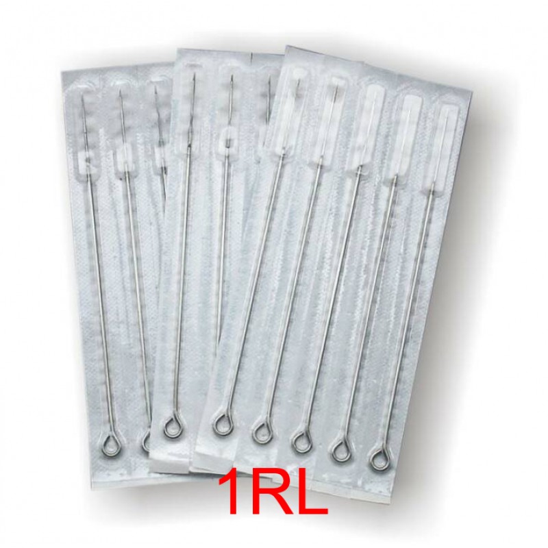 1 Round Liner Sterile Tattoo Needles 1RL (Pack Of 50)